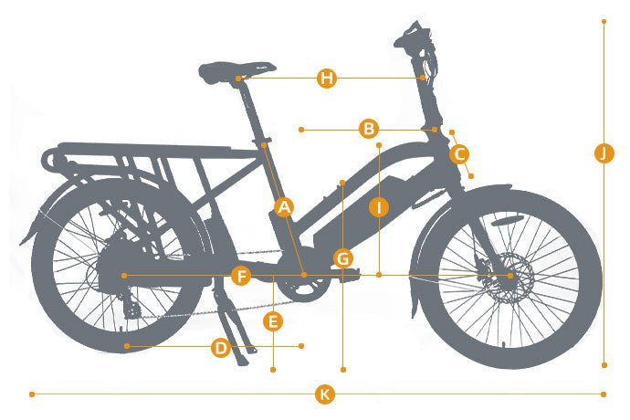 Eunorau MAX-CARGO 2.0 manufacturer geometry diagram