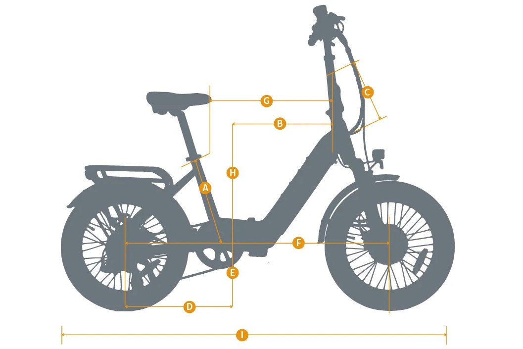 Eunorau META20 1.0 manufacturer geometry diagram